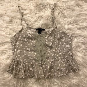 NWOT forever 21 floral babydoll tank